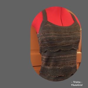 WHBM, cute, sexy and flattering layered knit. SzXS